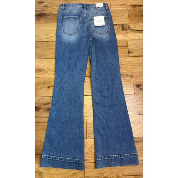 Lovervet High Rise Flare Jeans Size 27/5. Tummy Control Jeans. Vervet Medium - Picture 11 of 13